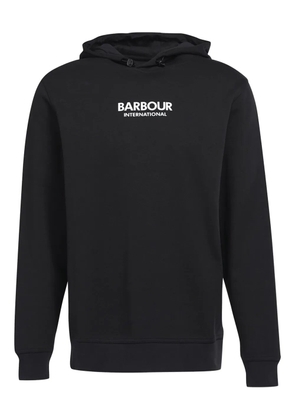 Barbour logo-embroidered hoodie - Black