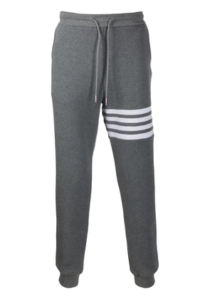 Thom Browne 4-Bar waffle stitch track pants - Grey