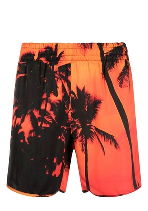 BLUE SKY INN palm-tree print swim shorts - Orange
