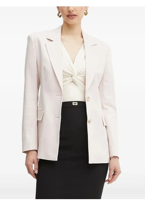 BOSS notched-lapel single-breasted blazer - Pink