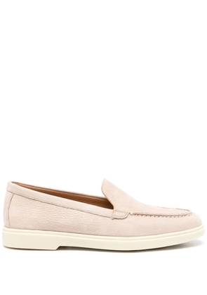 Santoni slip-on leather loafers - Neutrals