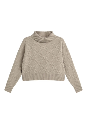 RRD diamond-pattern turtleneck sweater - Neutrals