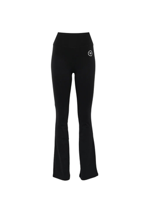 Sporty & Rich SRHWC logo flared-hem leggings - Black