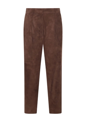 Brunello Cucinelli suede trousers - Brown