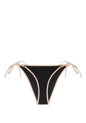 TOTEME Stripe Tie bikini bottoms - Black