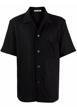 OUR LEGACY boucle short-sleeve shirt - Black