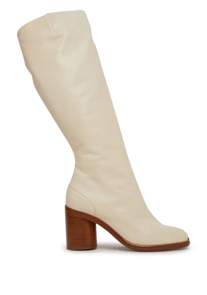 Maison Margiela Tabi 80mm knee-high boots - Neutrals