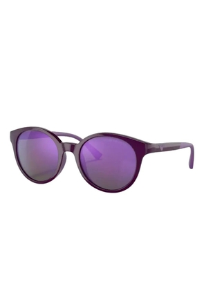 Emporio Armani round-frame tinted sunglasses - Purple