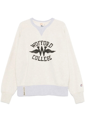 Champion appliqué-detail sweatshirt - Neutrals