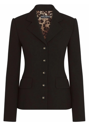 Dolce & Gabbana Dolce single-breasted wool blazer - Black