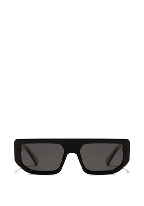 Dolce & Gabbana Eyewear logo rectangle sunglasses - Black