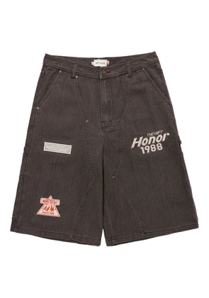 Honor The Gift twill patch-detail shorts - Black