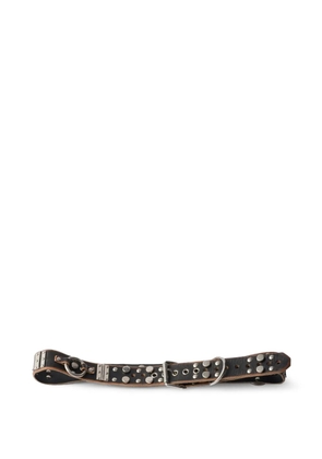 Prada studded leather belt - Black