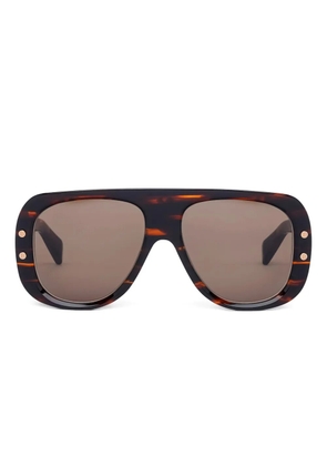 Balmain Eyewear Pulse pilot-frame sunglasses - Brown
