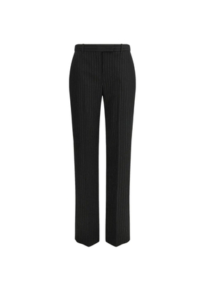 Alexander McQueen pinstripe-print tailored trousers - Black