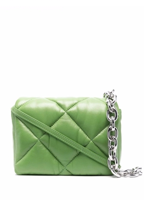 STAND STUDIO quilted flap tote bag - Green