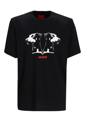 HUGO graphic-print T-shirt - Black