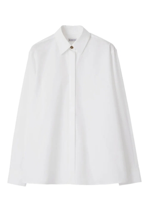 Burberry oversized cotton poplin shirt - White