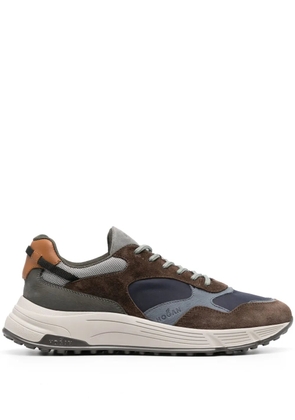 Hogan Hyperlight panelled suede sneakers - Brown