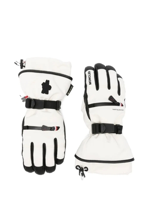 Moncler Grenoble panelled ski gloves - White