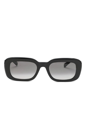 Saint Laurent Eyewear Pillowed rectangle sunglasses - Black