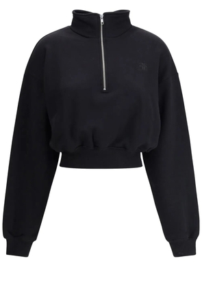 ÉTERNE cropped high-neck sweatshirt - Black