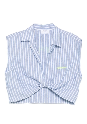 Off-White striped tank top - Blue