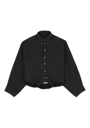 MM6 Maison Margiela buttoned long-sleeved shirt - Black