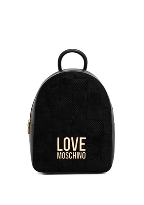 Love Moschino logo-lettering top-handle backpack - Black