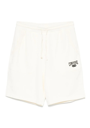 Converse logo-print track shorts - Neutrals