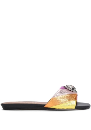 Kurt Geiger London Kensington Flat quilted sandals - Pink