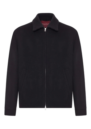 Gucci double-slider zip wool jacket - Black
