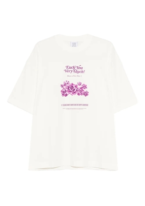 VETEMENTS printed T-shirt - Neutrals