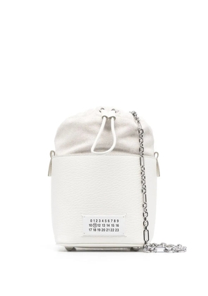 Maison Margiela small 5AC leather bucket bag - White