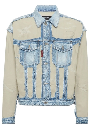 DSQUARED2 distressed denim jacket - Blue
