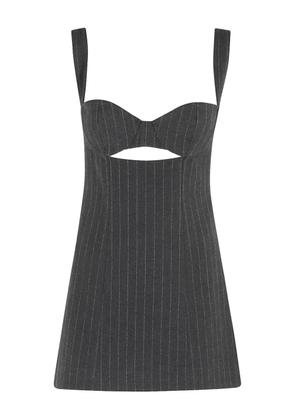 Retrofete Ariya cutout pinstripe mini dress - Grey