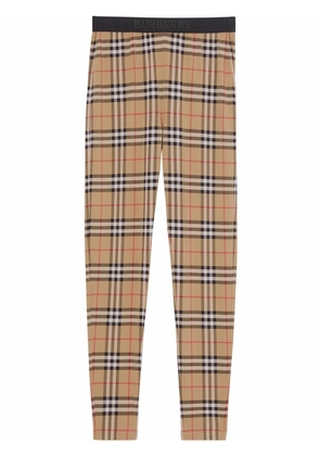 Burberry vintage check leggings - Brown