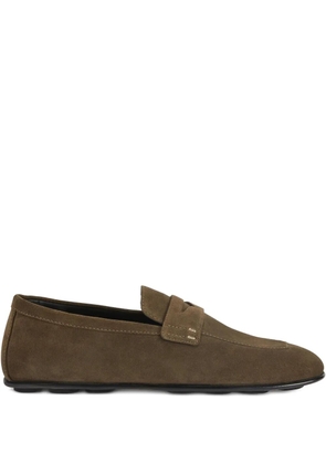 Giuseppe Zanotti Cristophe suede loafers - Green