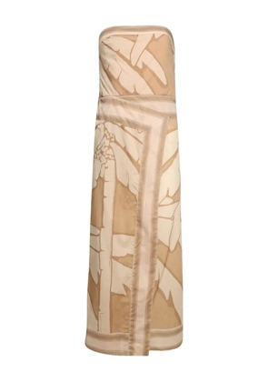 Johanna Ortiz cotton midi dress - Neutrals
