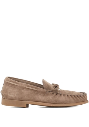 Alexander Hotto suede boat shoes - Neutrals