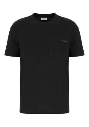 Brunello Cucinelli pocket embellished T-shirt - Black