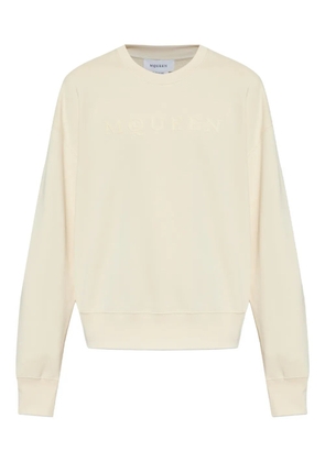 Alexander McQueen logo-print sweatshirt - Neutrals