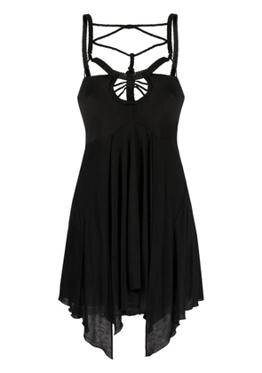 ISABEL MARANT Diana macramé-trim minidress - Black