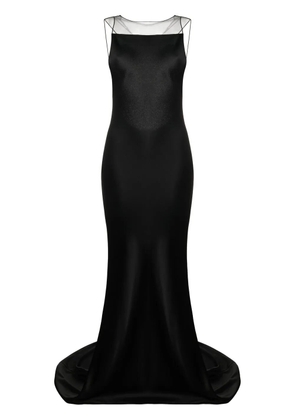 Maison Margiela satin fishtail gown - Black