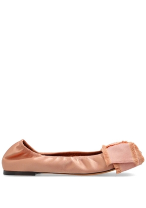 Lanvin bow-detail ballerina shoes - Pink