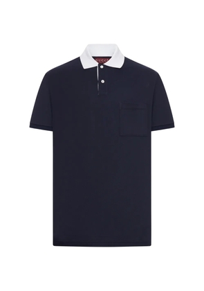Gucci chest-pocket short-sleeved polo shirt - Blue