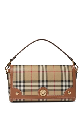 Burberry Vintage Check logo-plaque shoulder bag - Neutrals