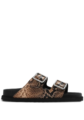 Birkenstock 1774 Arizona slides - Brown