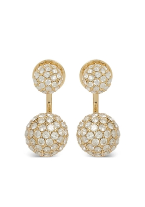 Roxanne Assoulin The Floating pavé ball earrings - Gold