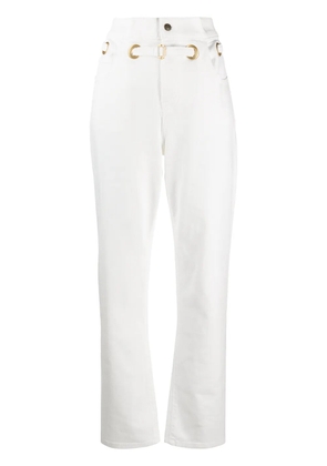 Philosophy Di Lorenzo Serafini high-waisted belted trousers - White